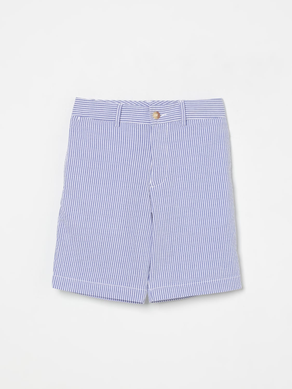 POLO RALPH LAUREN PANTALONCINI: Bermuda in cotone a righe Polo Ralph Lauren, Blue - Img 1
