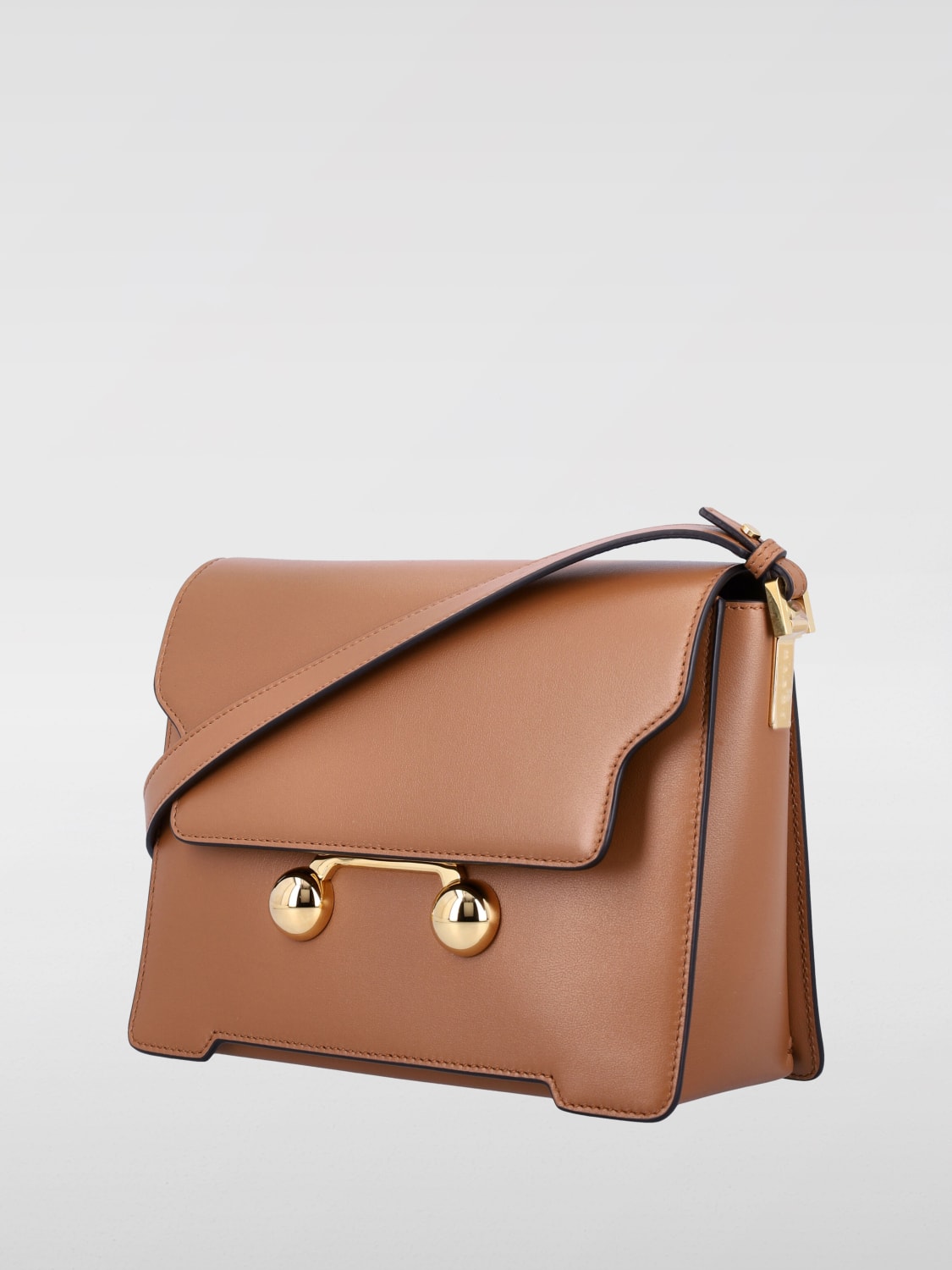 MARNI MINI BAG: Shoulder bag woman Marni, Brown - Img 3