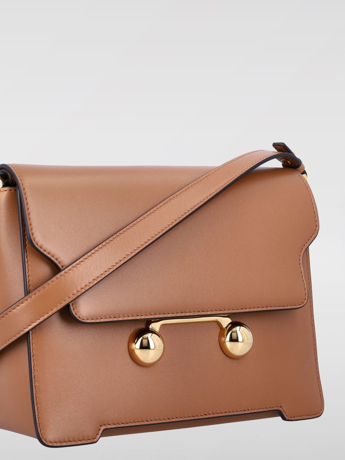 MARNI MINI BAG: Shoulder bag woman Marni, Brown - Img 4