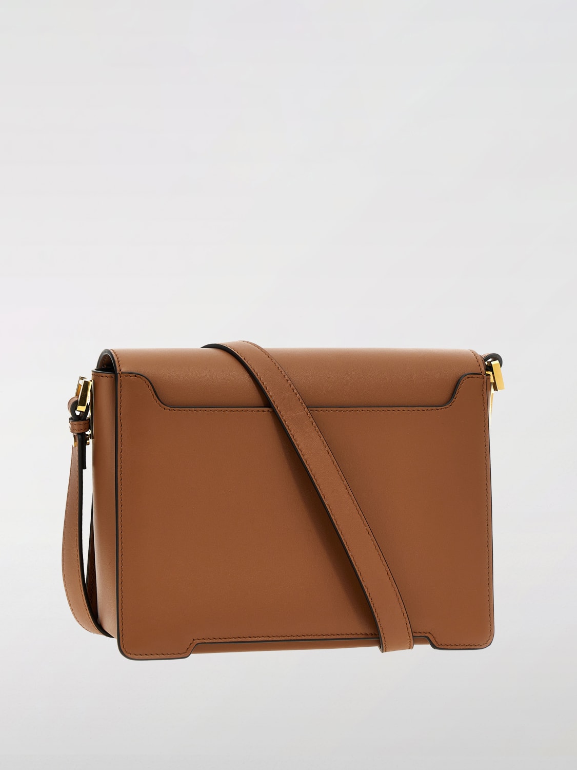 MARNI BORSA MINI: Borsa Trunkaroo Marni in pelle , Cammello - Img 2
