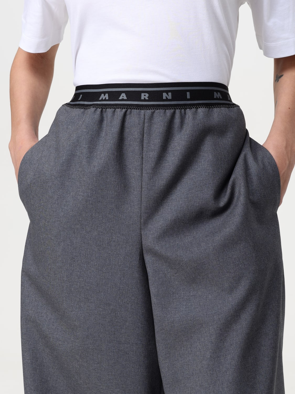 パンツ MARNI Woman Pants Navy PAMA0546SUTW839 00B81 MARNI: Pants woman - Grey | Marni pants PAMA0546SUTW839