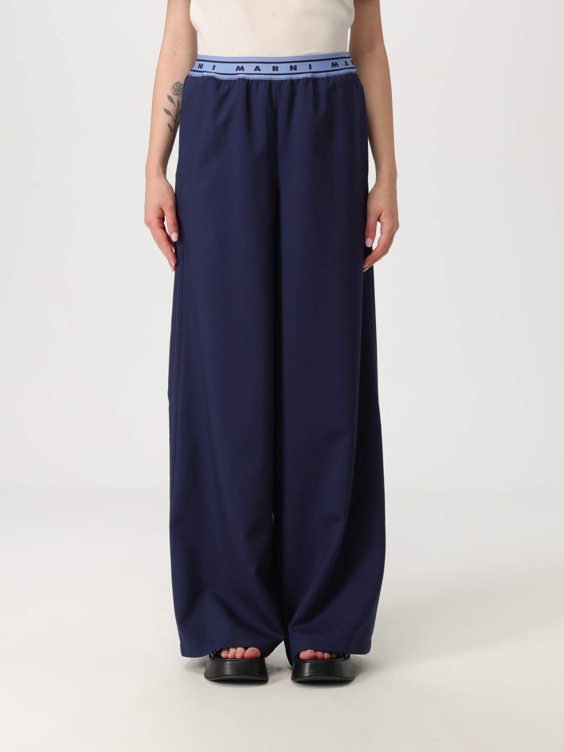 ボトムスその他 MARNI Women Pants PAMA0546SUTW839 Black MARNI: Pants woman - Navy | Marni pants PAMA0546SUTW839