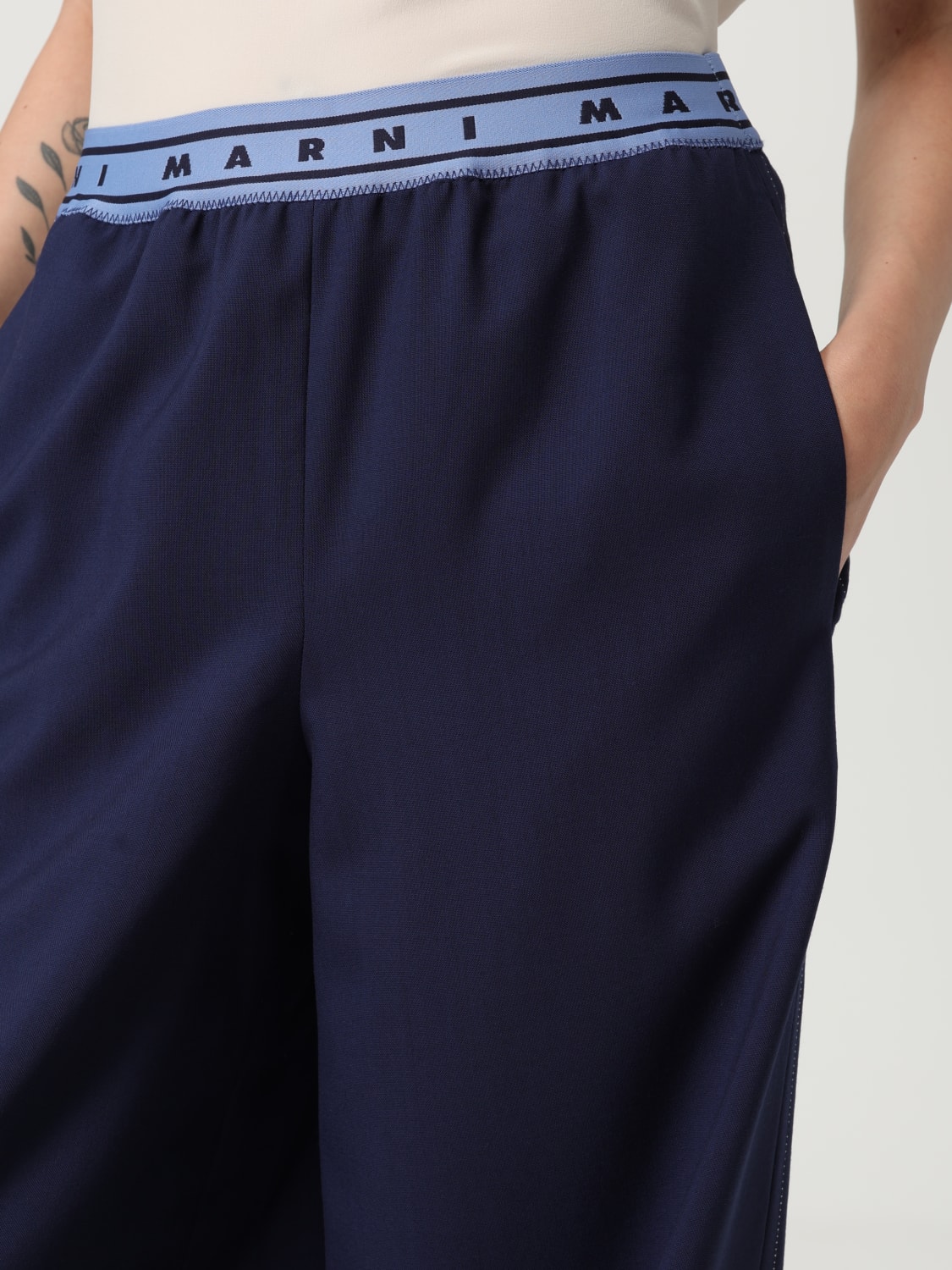 MARNI: Pants woman - Navy | Marni pants PAMA0546SUTW839