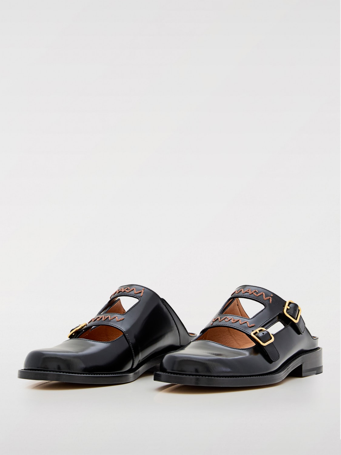 MARNI: Flat sandals woman - Black | Marni shoes