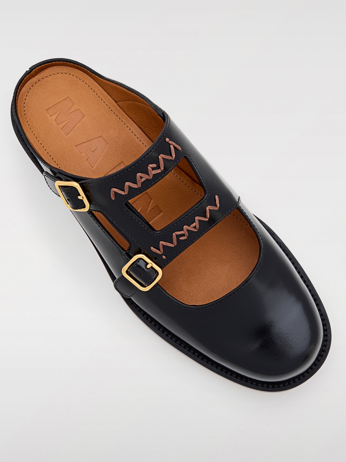 MARNI: Flat sandals woman - Black | Marni shoes