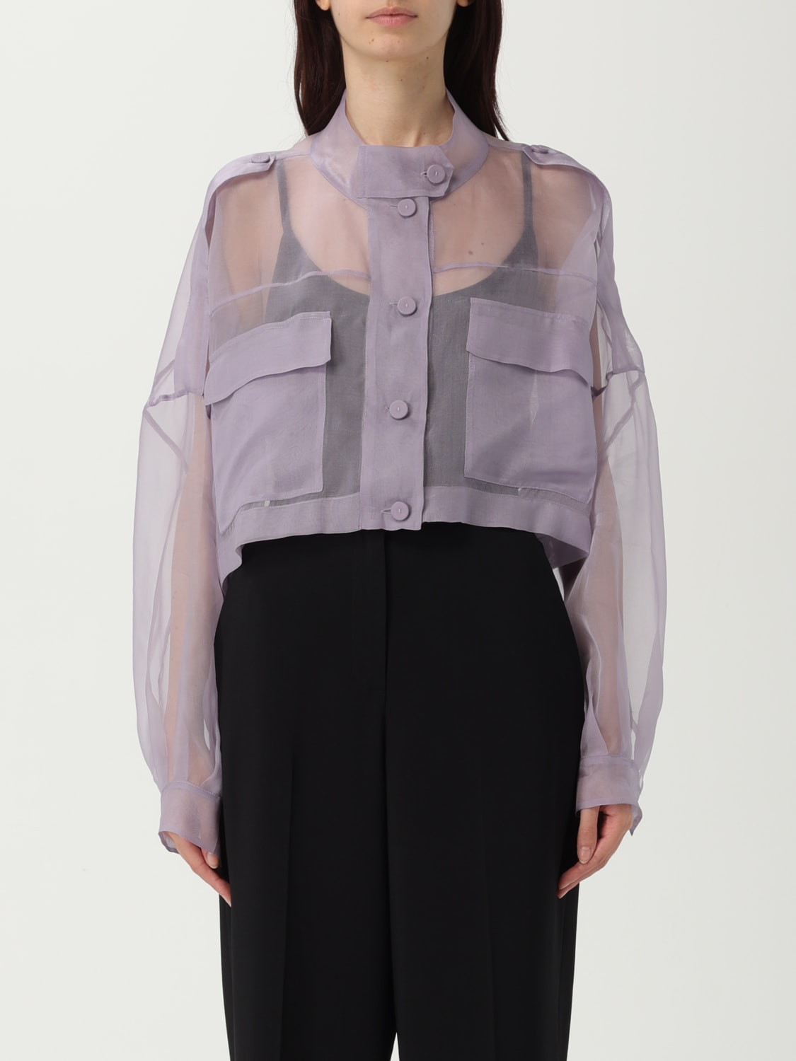 ジャケット PINKO Woman Jacket Violet 104700A2DJ Y63 104700A2DJ-Y63
