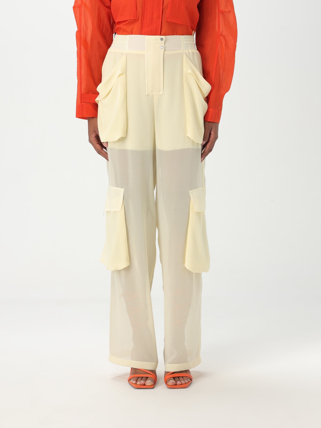 パンツ PINKO Women Straight Pants 104751A21F D22 Beige PINKO: Pants woman - Beige | Pinko pants 104751A21F online