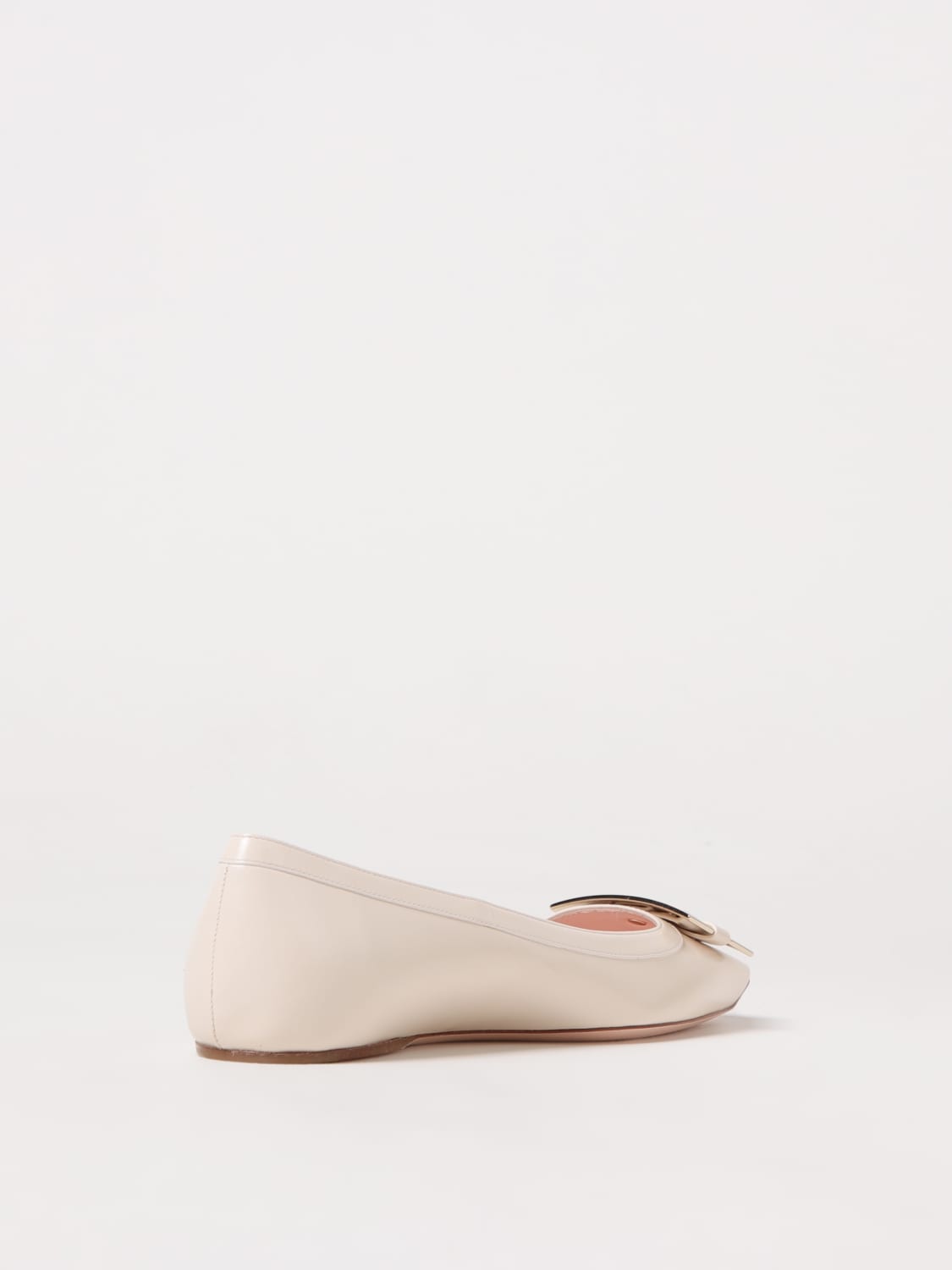 ROGER VIVIER BALLERINE: Ballerina Trompette Roger Vivier in pelle , Bianco - Img 3