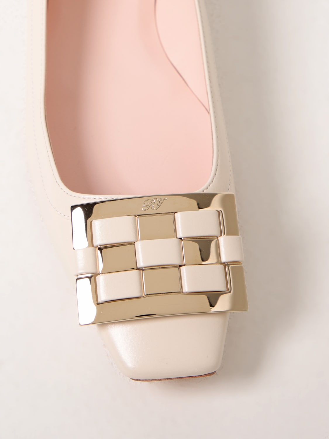 フラットシューズ ROGER VIVIER Woman Ballet flats White RVW40440940BSS C019 ROGER VIVIER: Ballet flats woman - White | Roger Vivier