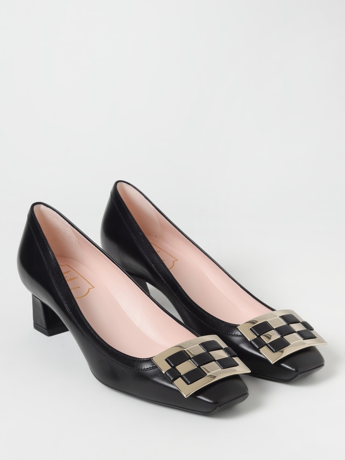 シューズ・サンダルその他 ROGER VIVIER Woman Pumps Black RVW44840940BSS B999 Trompette Pumps in leather Black Woman RVW44840940BSS40MB999