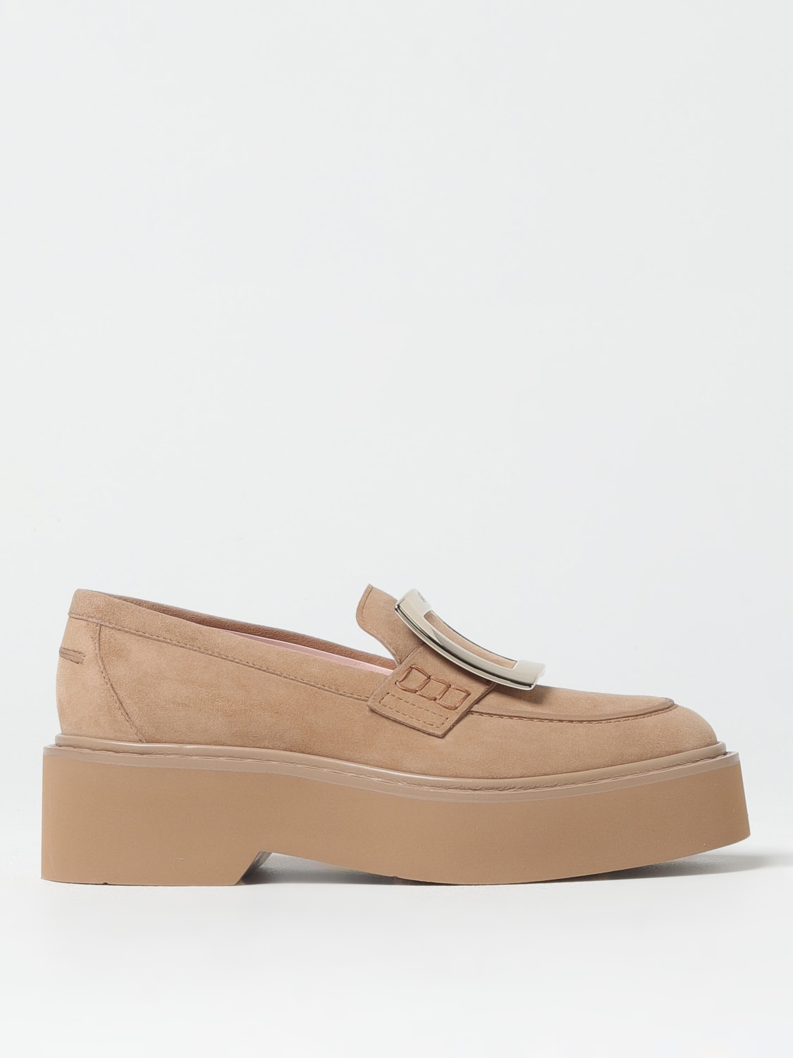 ROGER VIVIER MOCASSINI: Mocassino Rangers Roger Vivier in camoscio , Marrone - Img 1