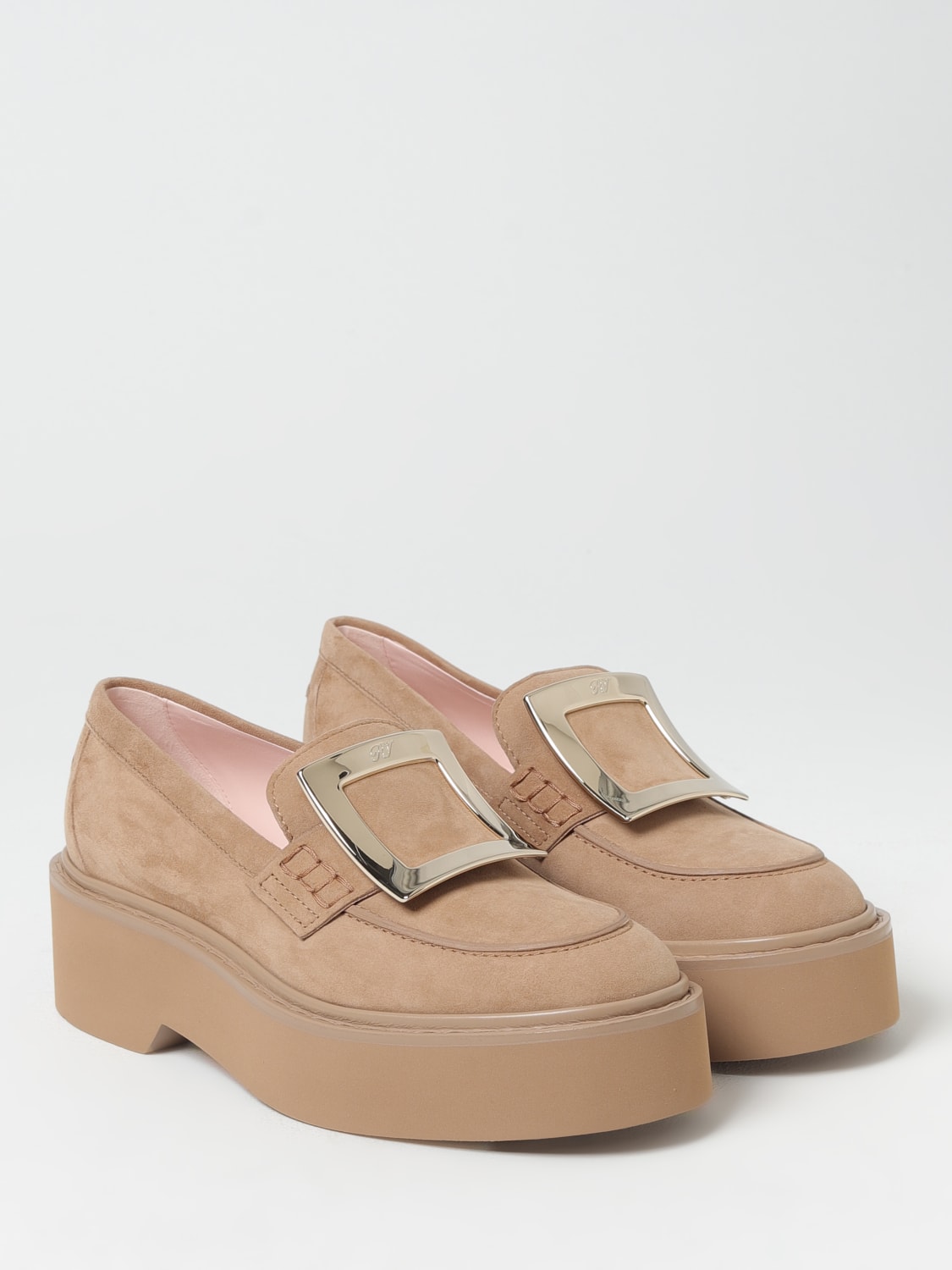 ROGER VIVIER MOCASSINI: Mocassino Rangers Roger Vivier in camoscio , Marrone - Img 2