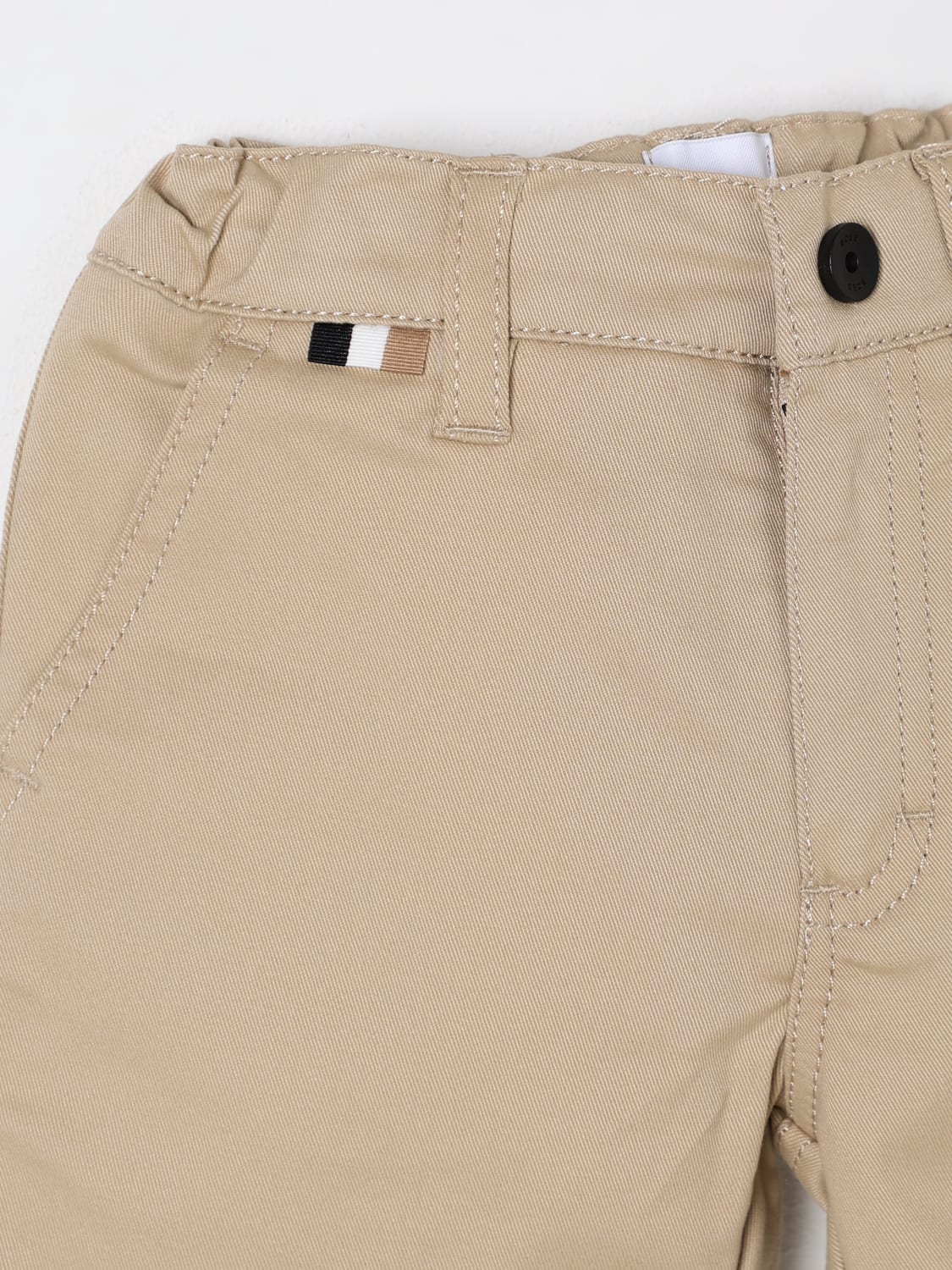 BOSS SHORTS: Pants kids Boss, Beige - Img 3