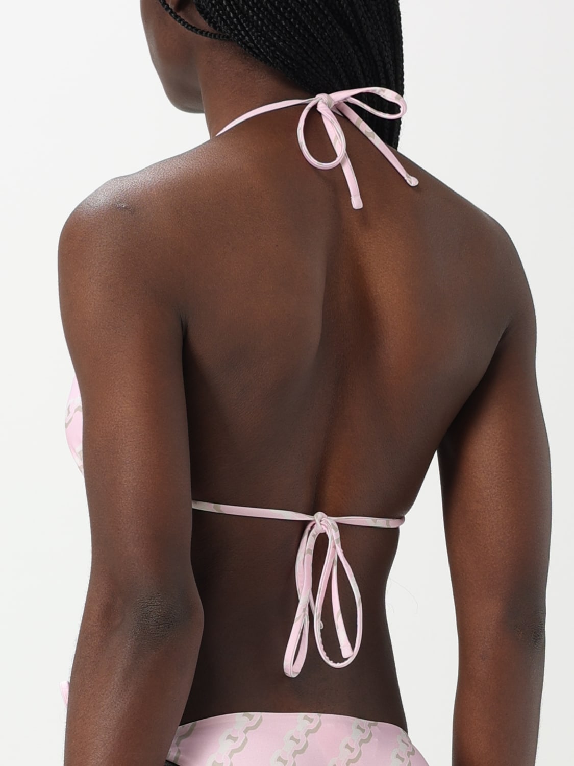 ビキニ VERSACE Women Swimsuit 10014061A129195PC40 Pink Versace Treasure Bikini Top Pink,Print | VERSACE US