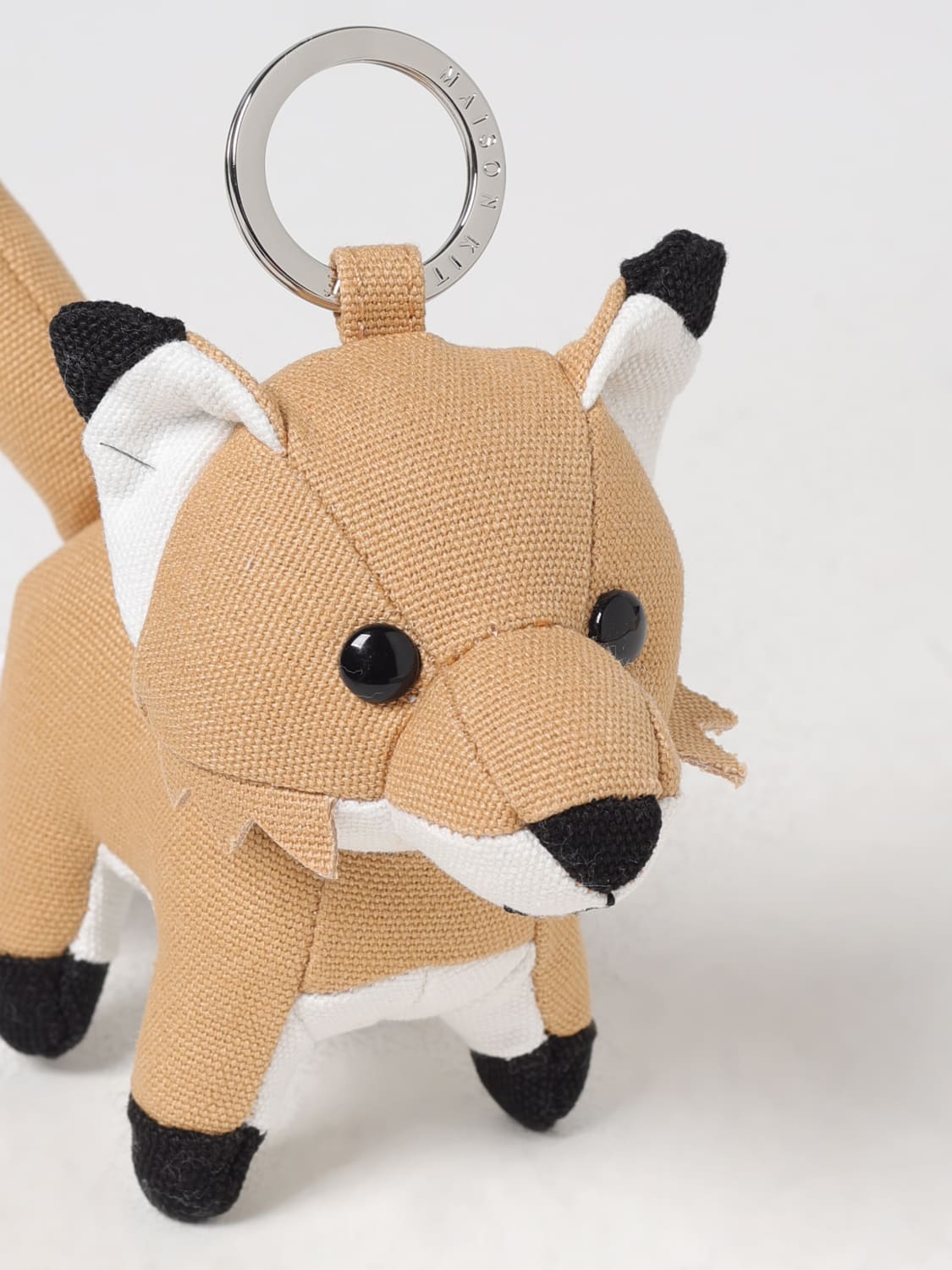 MAISON KITSUNÉ SCHLÜSSELANHÄNGER: Schlüsselanhang herren Maison KitsunÉ, Beige - Img 2