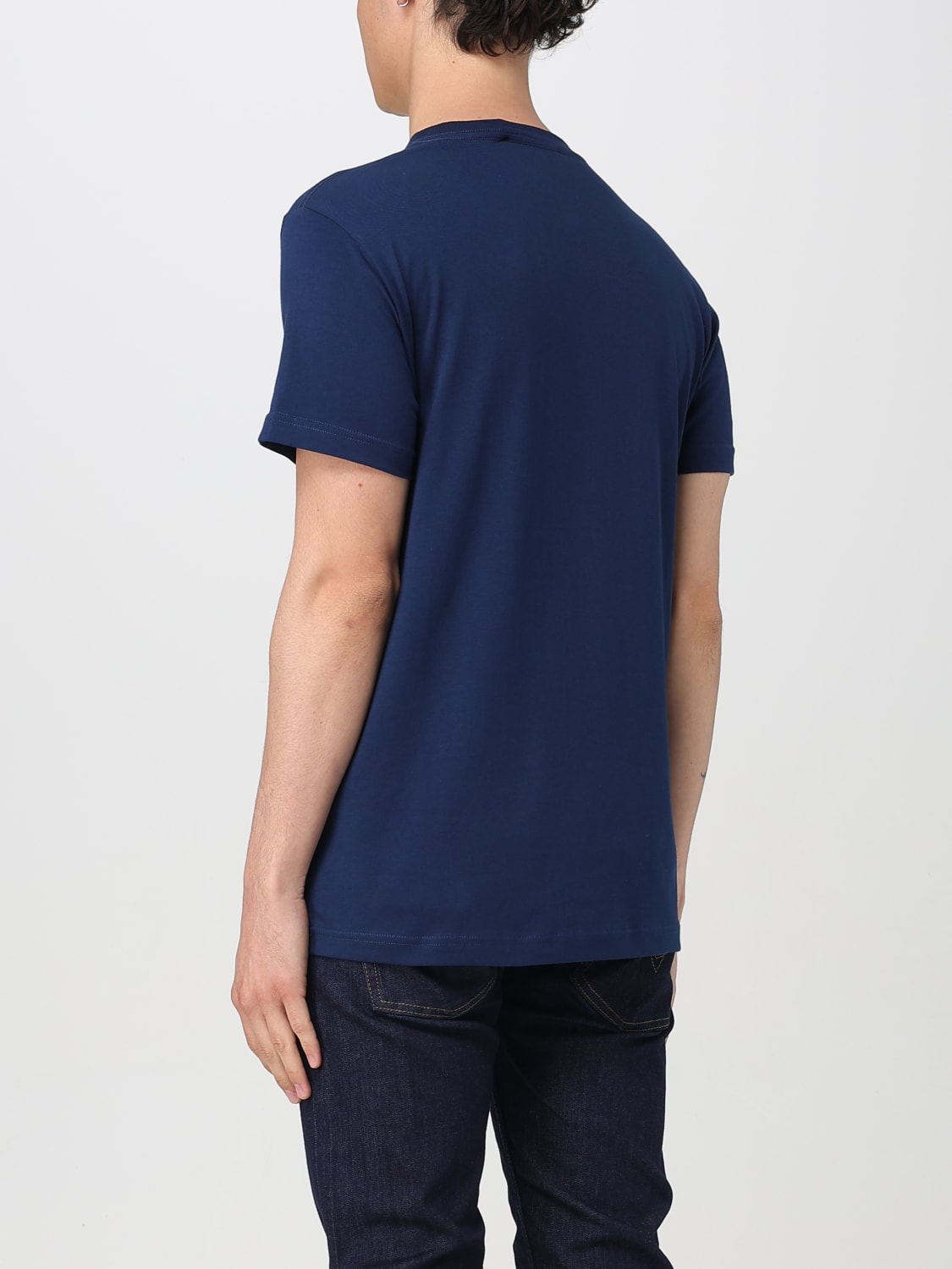 Tシャツ・カットソー VERSACE JEANS COUTURE Men T-shirt Blue 78GAHT00CJ00T G83 VERSACE JEANS COUTURE: T-shirt men - Blue | Versace Jeans