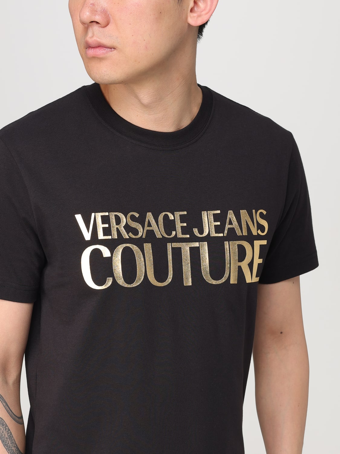 VERSACE JEANS COUTURE T-SHIRT: T-shirt men Versace Jeans Couture, Black - Img 3