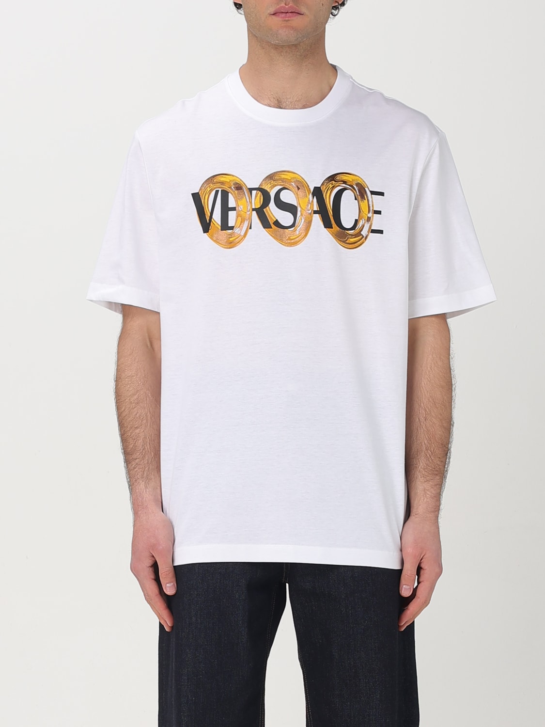 VERSACE CAMISETA: Camiseta hombre Versace, Blanco - Img 1