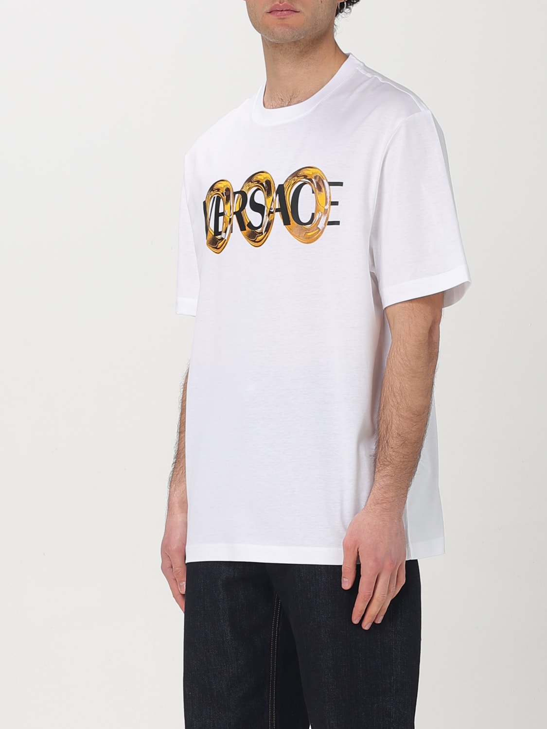 VERSACE CAMISETA: Camiseta hombre Versace, Blanco - Img 4