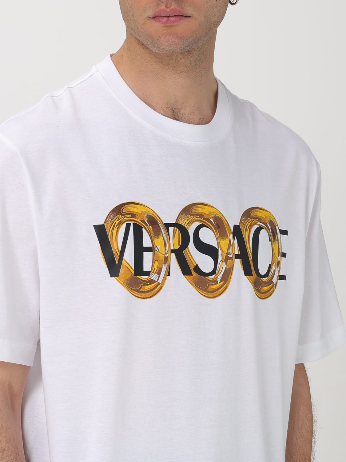 VERSACE CAMISETA: Camiseta hombre Versace, Blanco - Img 5