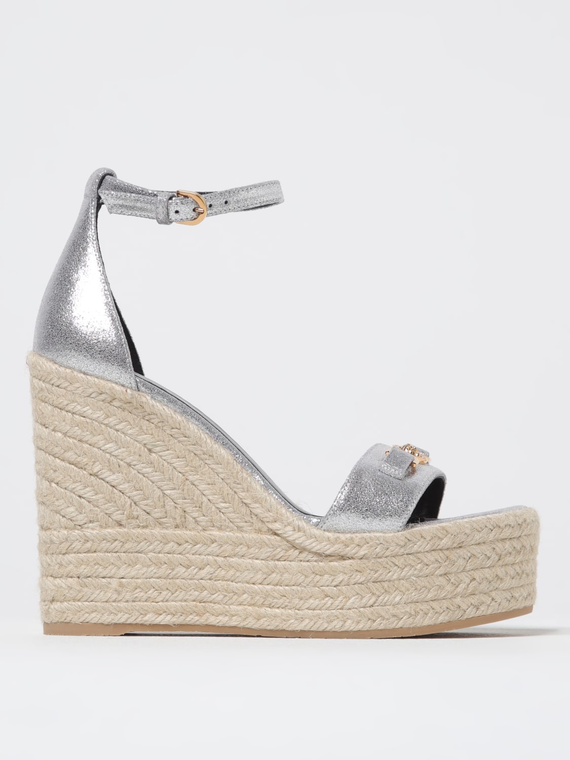 シューズ・サンダルその他 VERSACE Woman Heeled sandals Silver 10141001A13309 1E01V VERSACE: Shoes woman - Silver | Versace heeled sandals