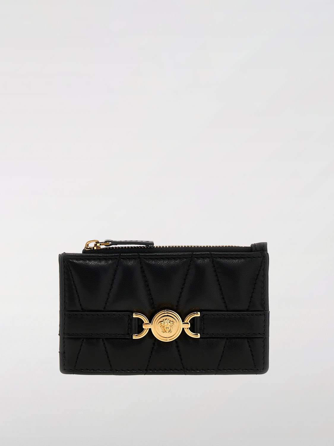 VERSACE WALLET: Versace women's wallet, Black - Img 1