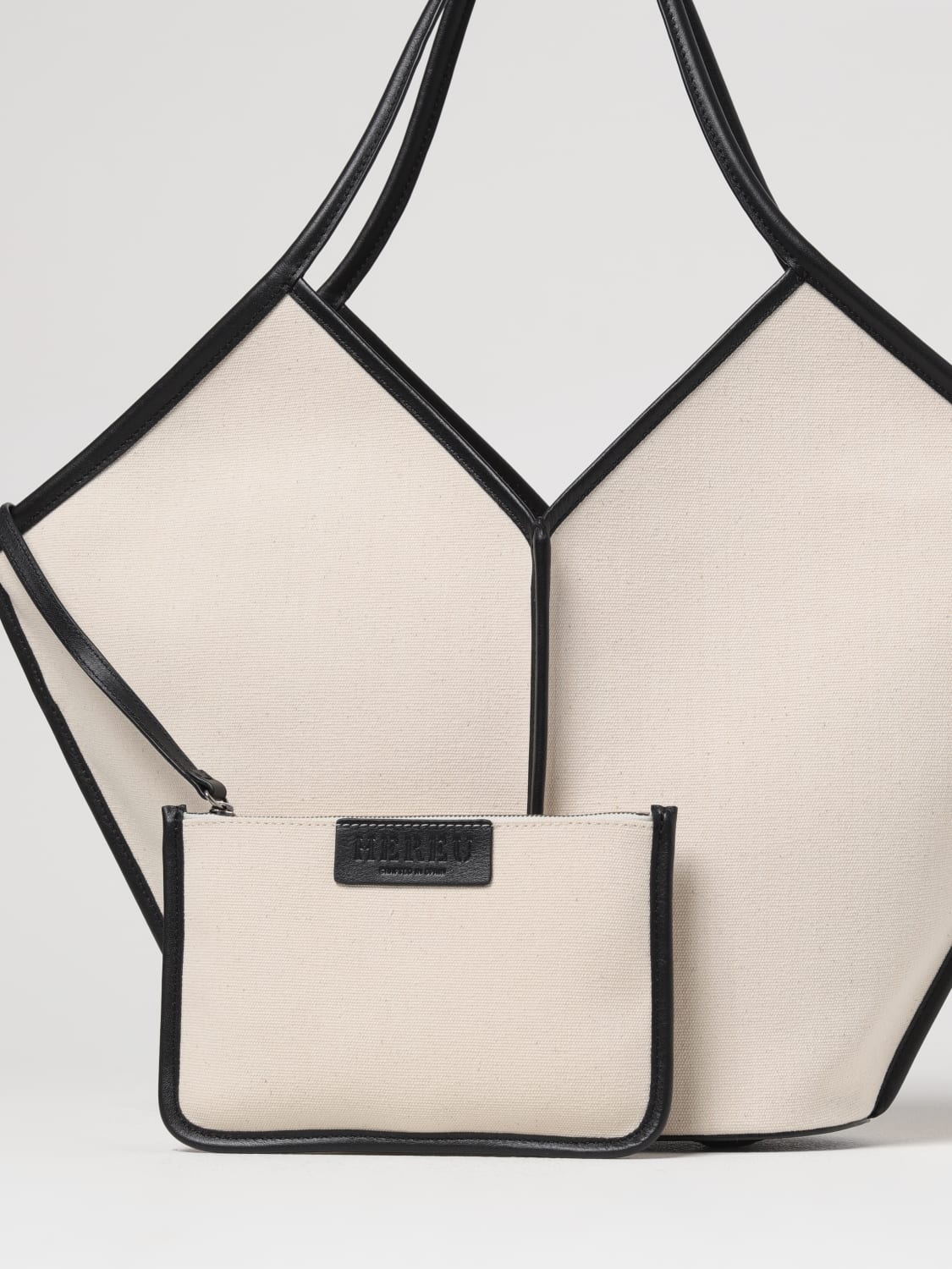 トートバッグ HEREU Woman Tote bags Black WBCALE BEIGE/BLACK HEREU: Shoulder bag woman - Black | Hereu tote bags WBCALE