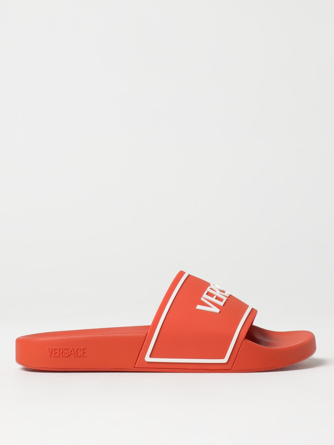 サンダル VERSACE Men Sandals Orange 10184961A13176 1RC10 VERSACE: Sandals men - Orange | Versace sandals