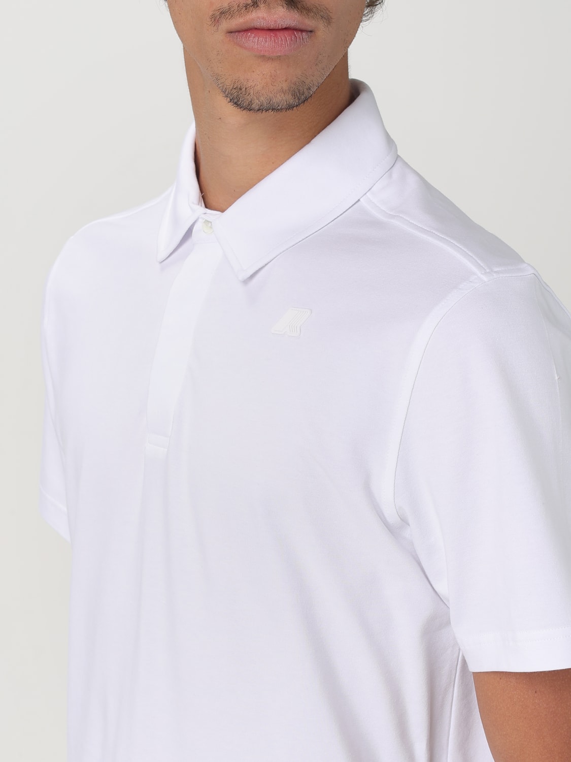 K-WAY POLO SHIRT: Polo shirt men K-way, White - Img 3