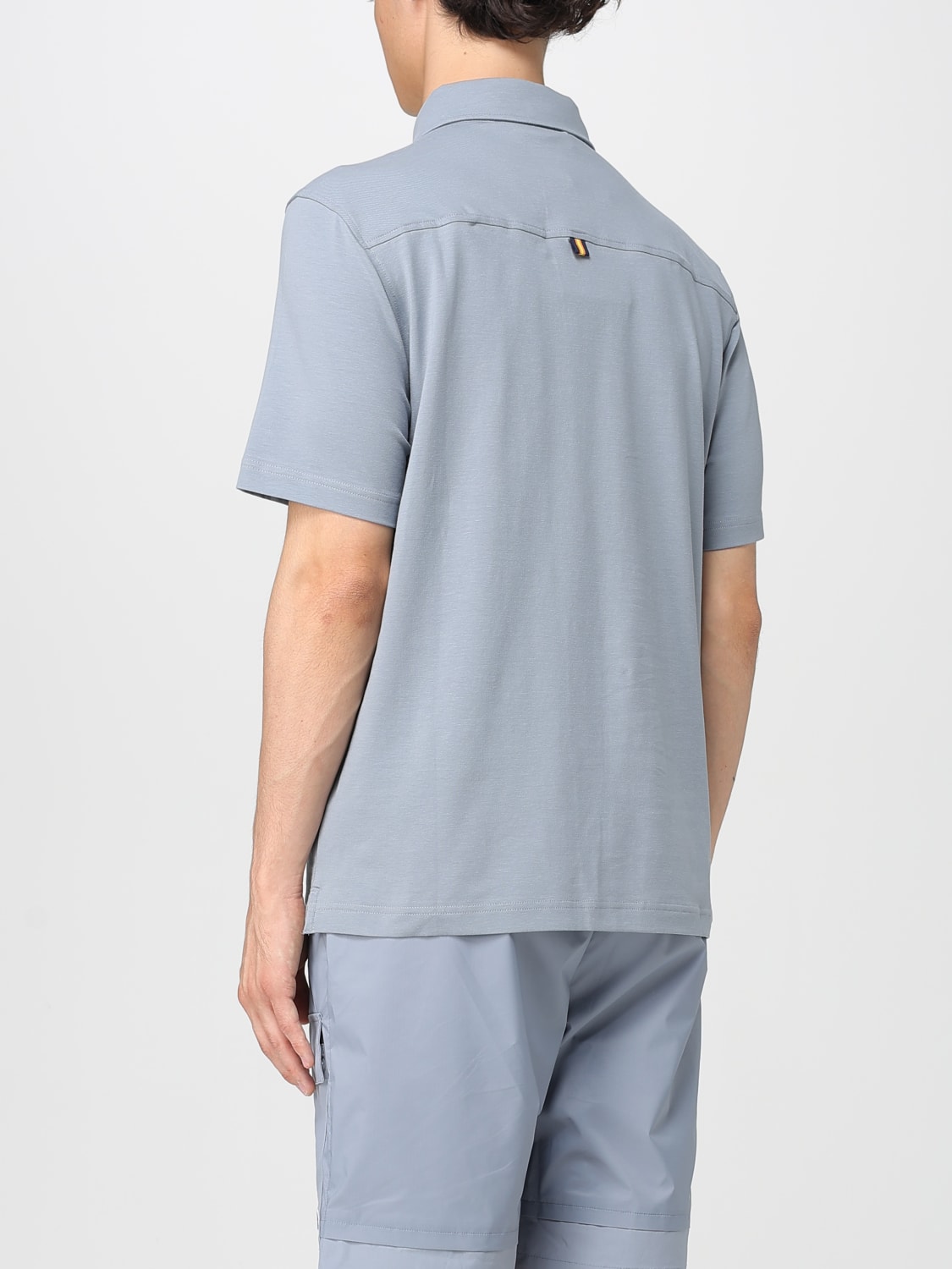 K-WAY POLO: Polo classica K-Way in cotone , Grigio - Img 2