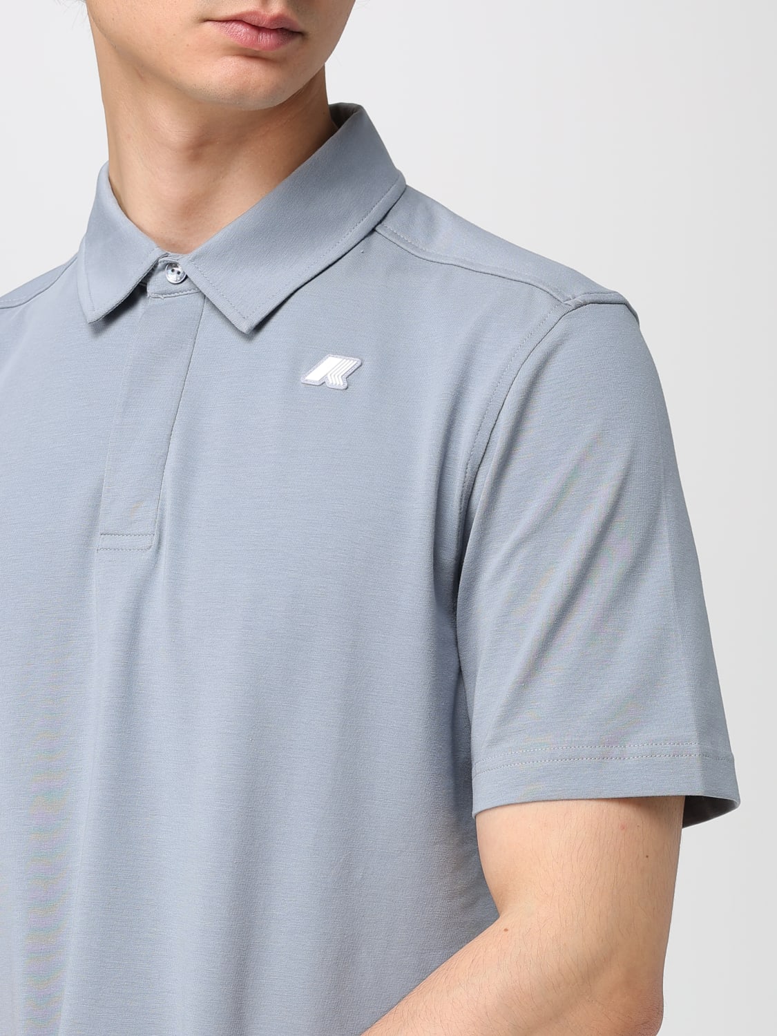 K-WAY POLO: Polo classica K-Way in cotone , Grigio - Img 3