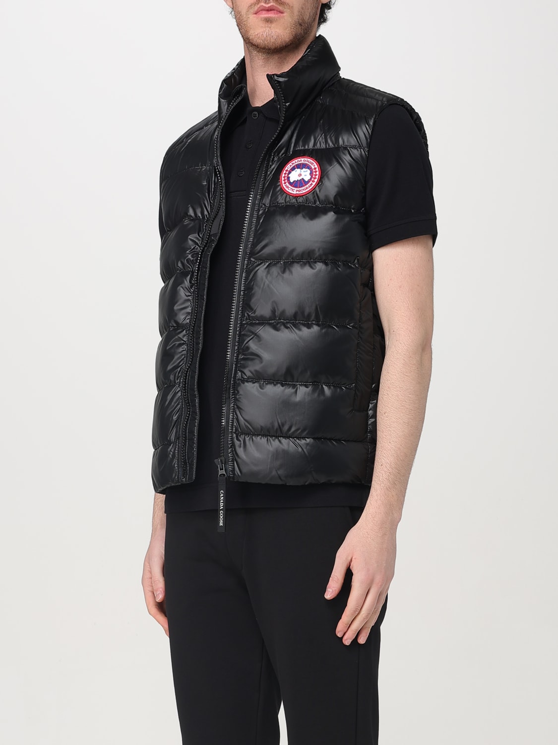 CANADA GOOSE GILET: Gilet imbottito Canada Goose in nylon trapuntato, Nero - Img 3