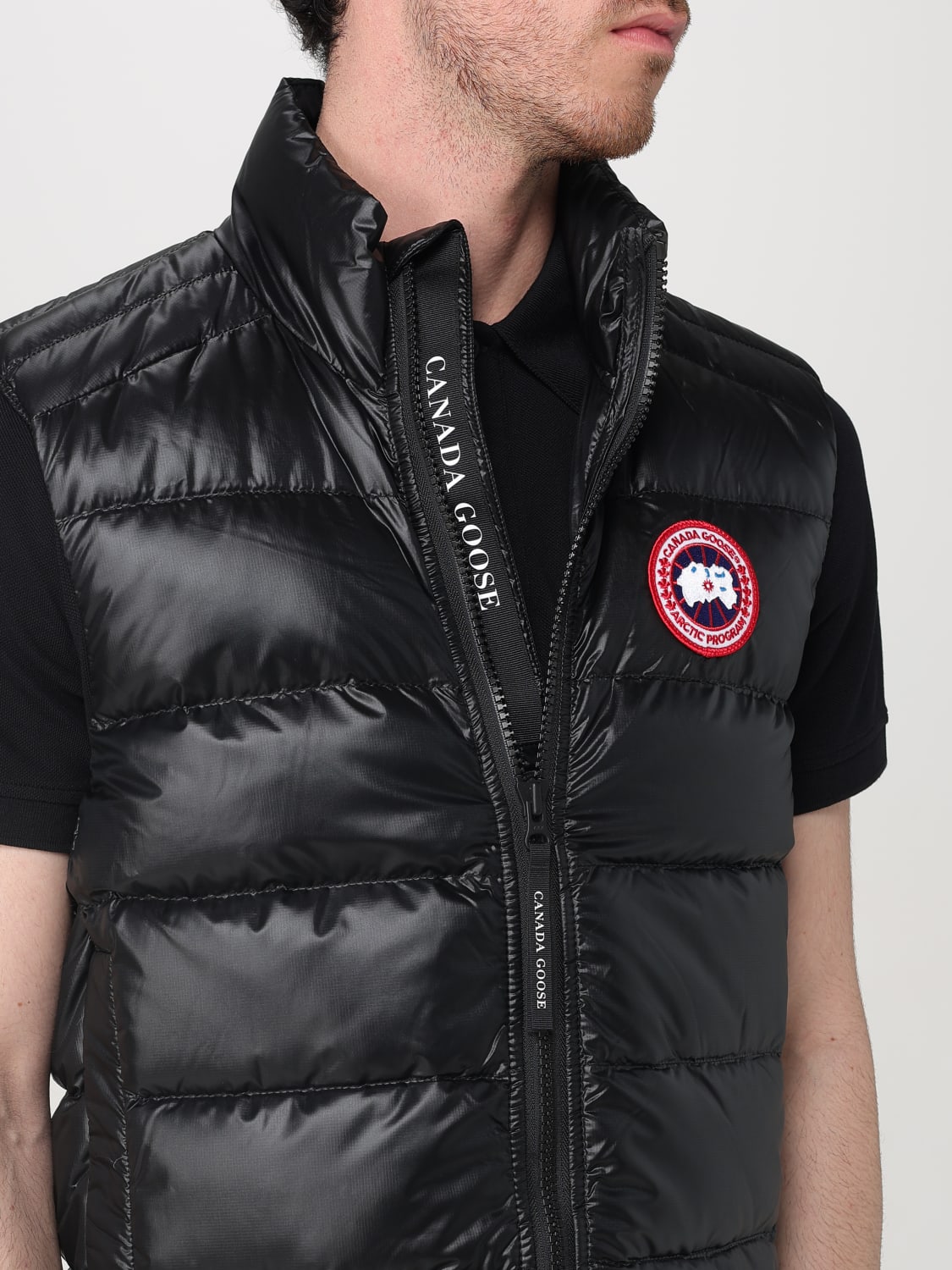 CANADA GOOSE GILET: Gilet imbottito Canada Goose in nylon trapuntato, Nero - Img 4