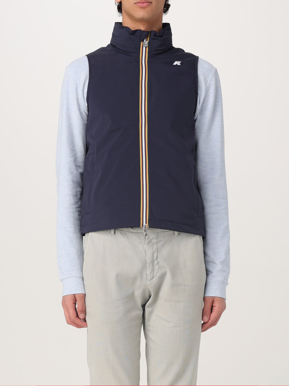 K-WAY SUIT VEST: Coat men K-way, Blue - Img 1