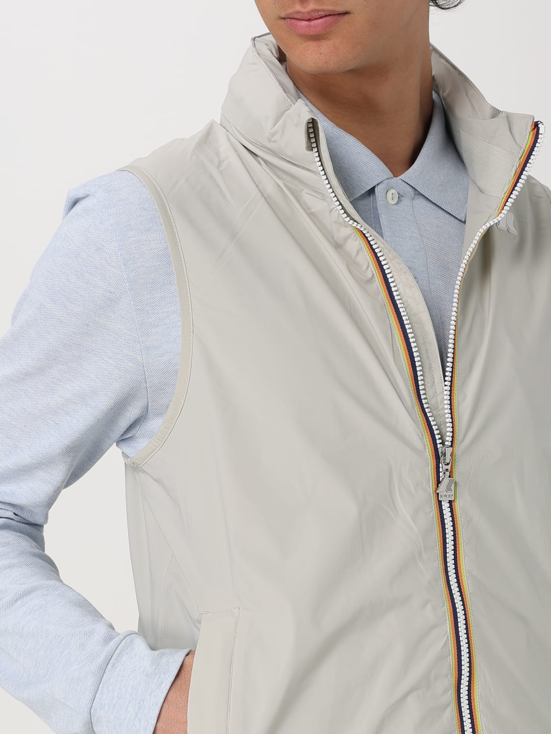 K-WAY WESTE: Mantel herren K-way, Beige - Img 4