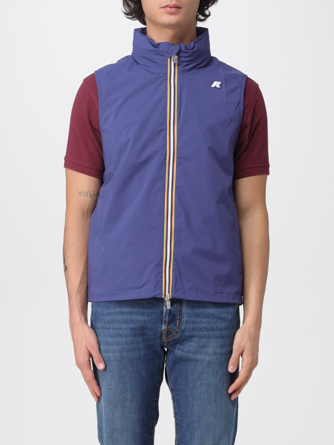 K-WAY SUIT VEST: Coat men K-way, Cobalt - Img 1