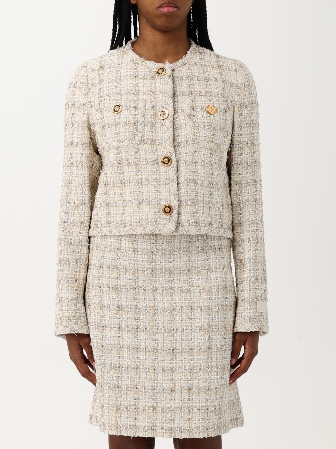 ジャケット VERSACE Woman Jacket Multicolor 10189441A13646 2KN80 VERSACE: Jacket woman - Multicolor | Versace jacket