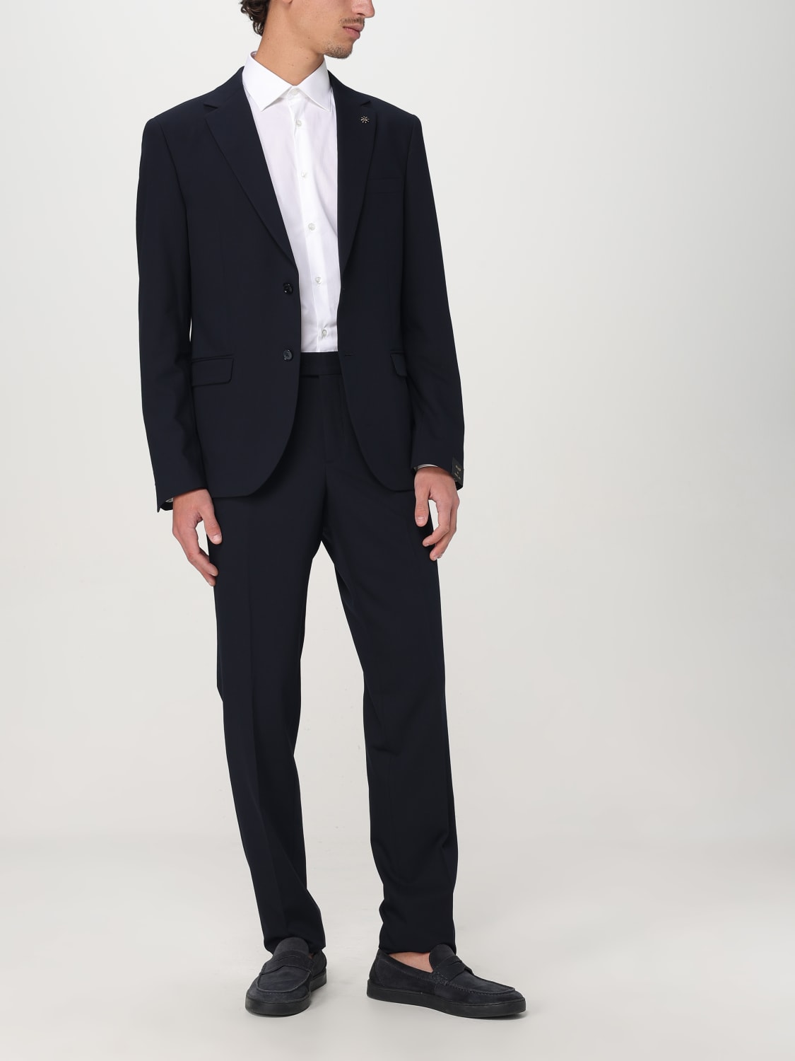 MANUEL RITZ КЛАССИЧЕСКИЙ КОСТЮМ: Классический костюм Мужское Manuel Ritz, Синий - Img 2