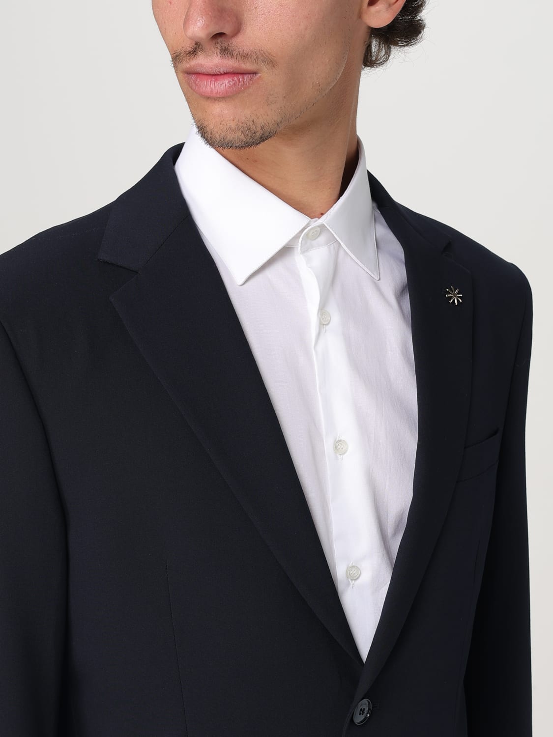 MANUEL RITZ КЛАССИЧЕСКИЙ КОСТЮМ: Классический костюм Мужское Manuel Ritz, Синий - Img 5