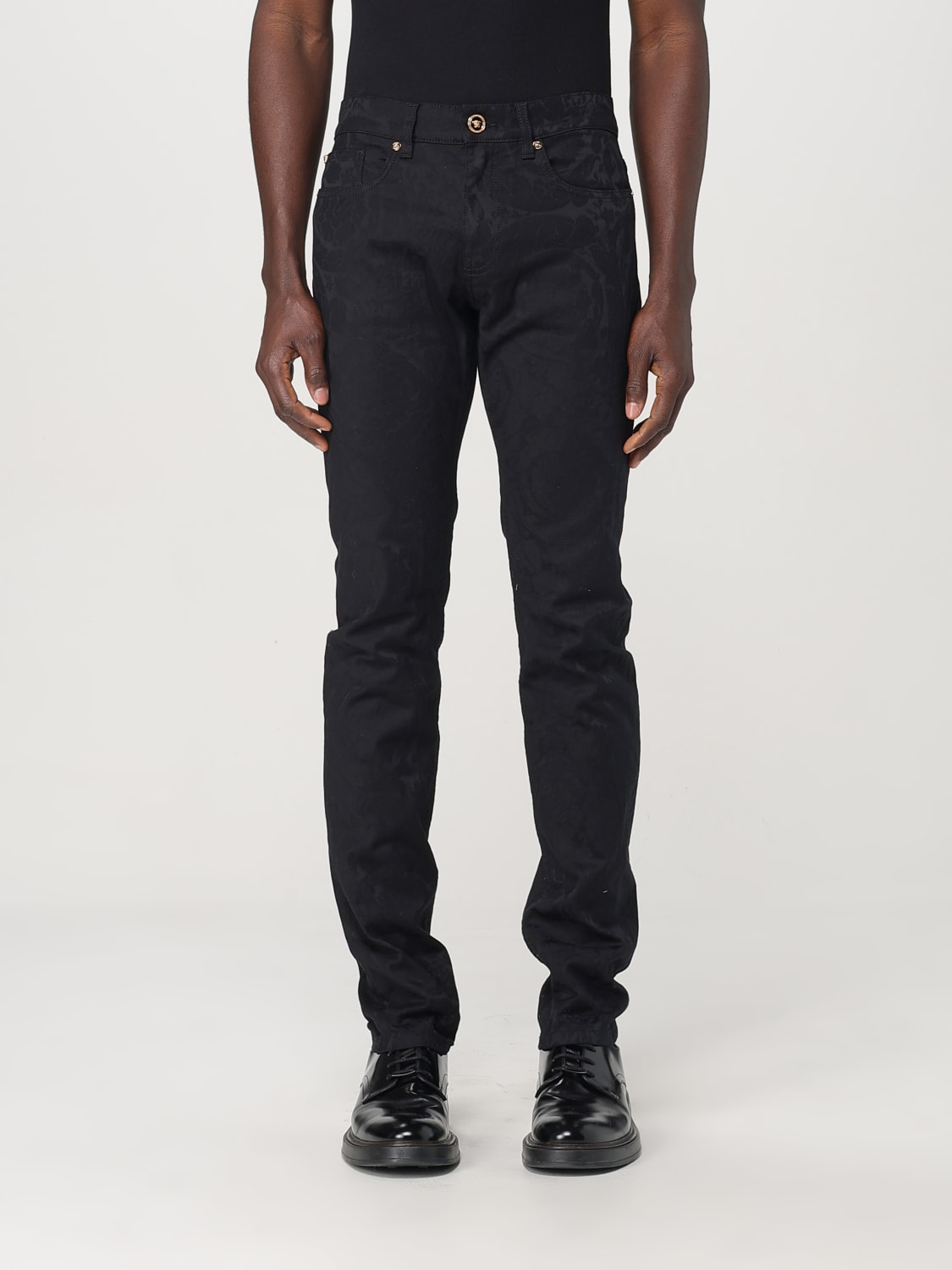 VERSACE JEANS: Pants men Versace, Black - Img 1