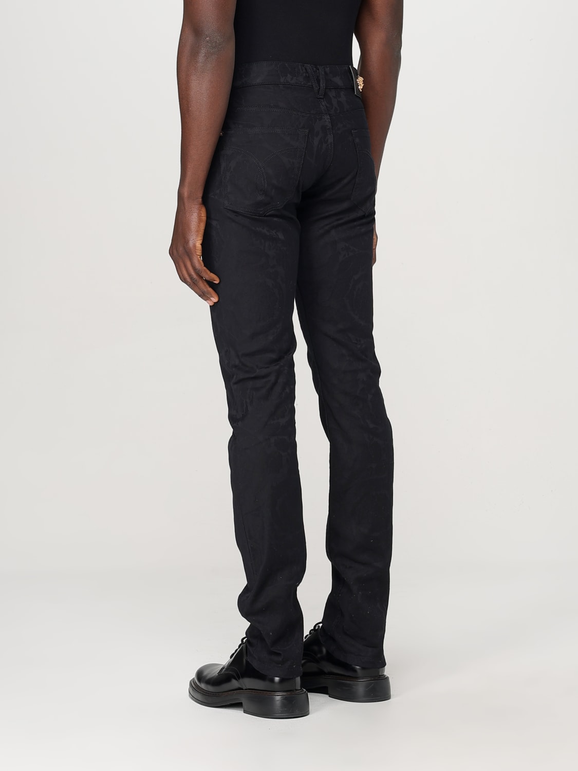 VERSACE JEANS: Pants men Versace, Black - Img 3