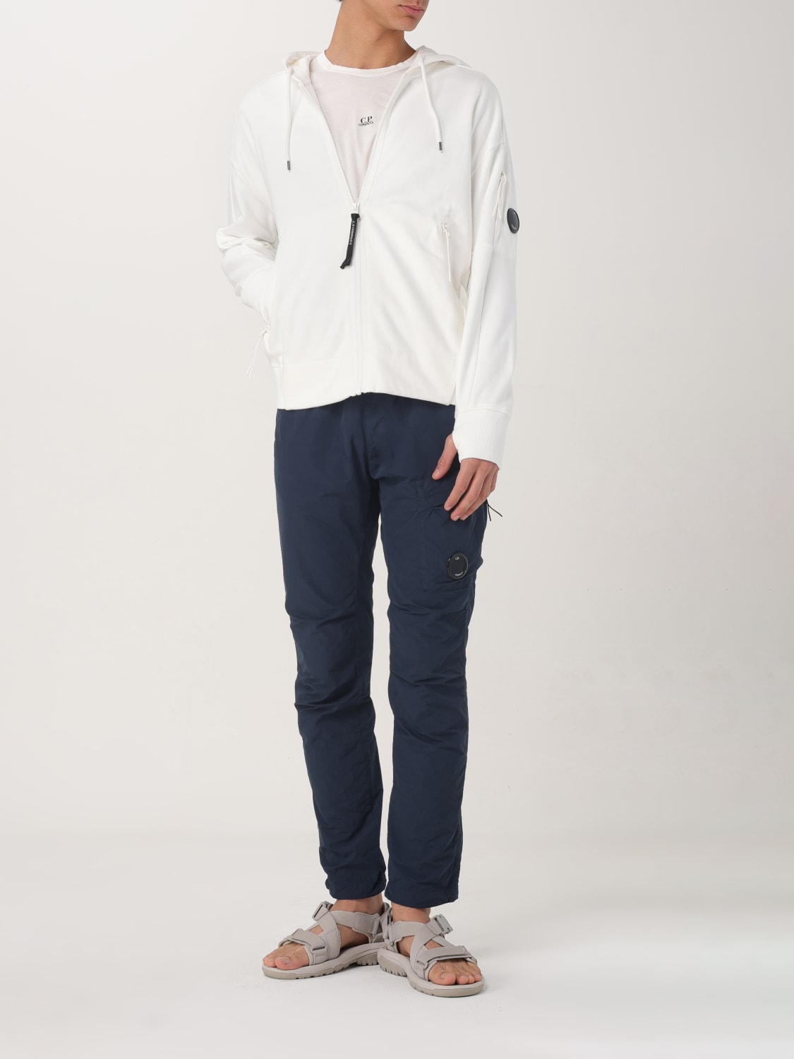 Tシャツ・カットソー C.P. COMPANY Men T-shirt White 18CMTS088A006374G 103 C.P. COMPANY：Tシャツ メンズ - ホワイト | GIGLIO.COM