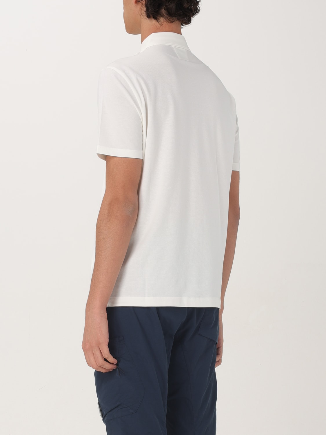 C.P. COMPANY POLO SHIRT: C.P. Company basic polo shirt with mini logo, White - Img 3