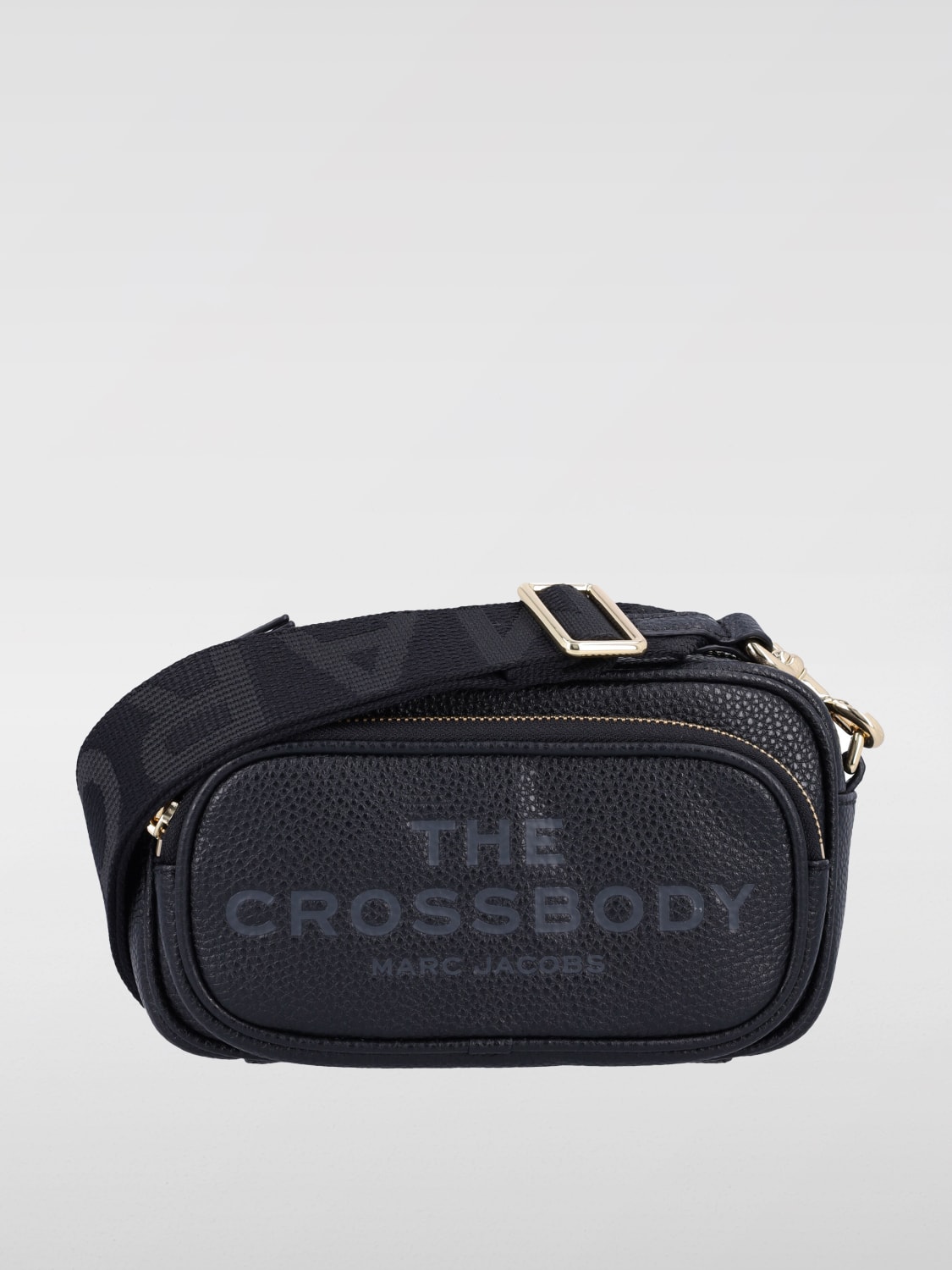 MARC JACOBS BORSA MINI: Borsa The Crossbody Marc Jacobs in pelle a grana , Nero - Img 1