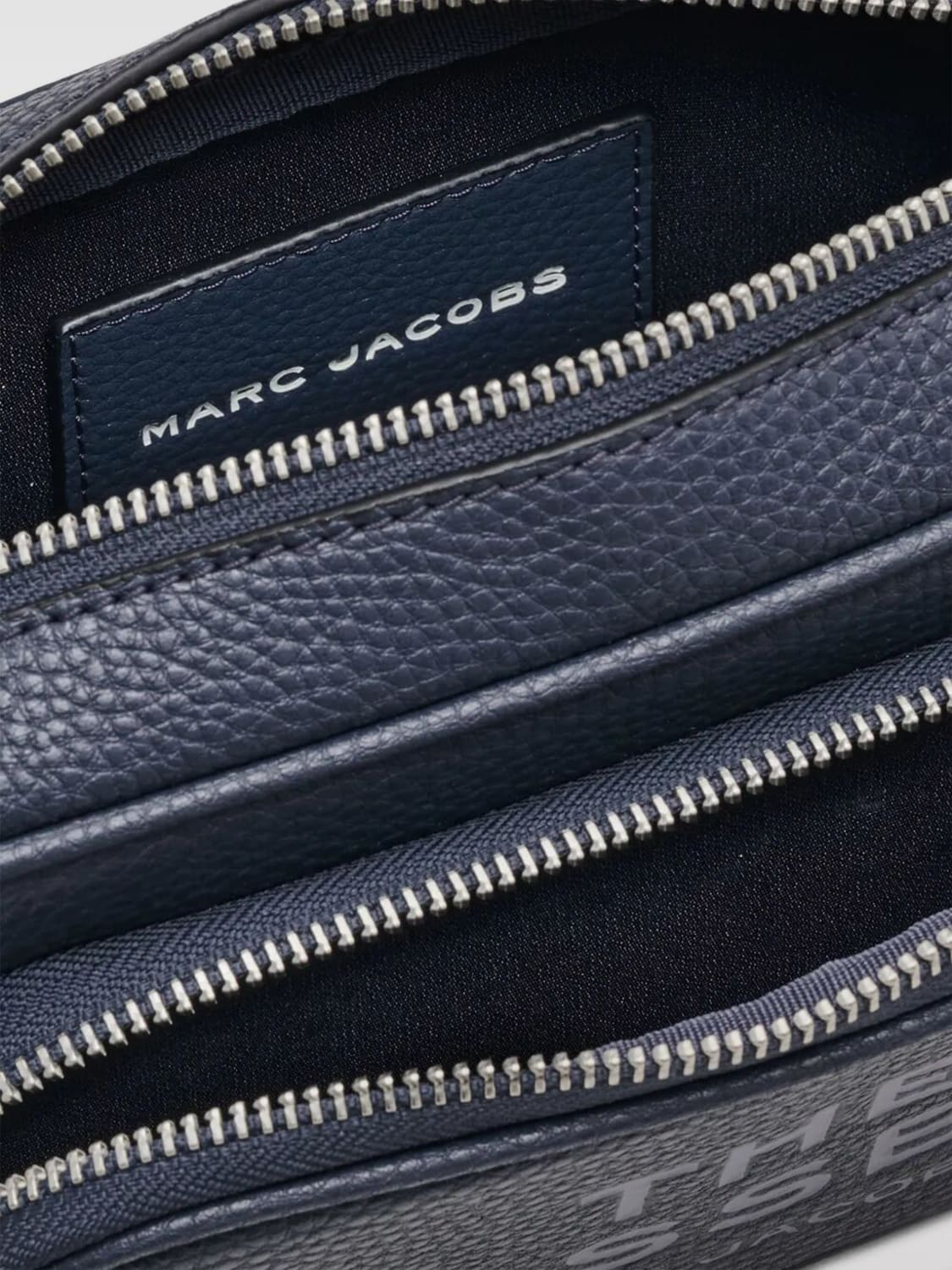 MARC JACOBS BORSA MINI: Borsa The Crossbody Marc Jacobs in pelle a grana , Blue - Img 5