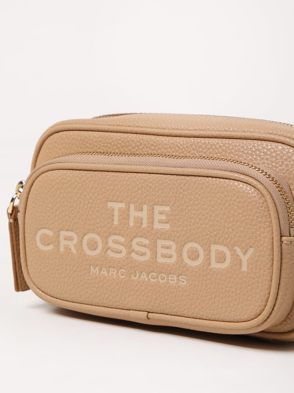 MARC JACOBS BORSA MINI: Borsa The Crossbody Marc Jacobs in pelle a grana , Terra - Img 3