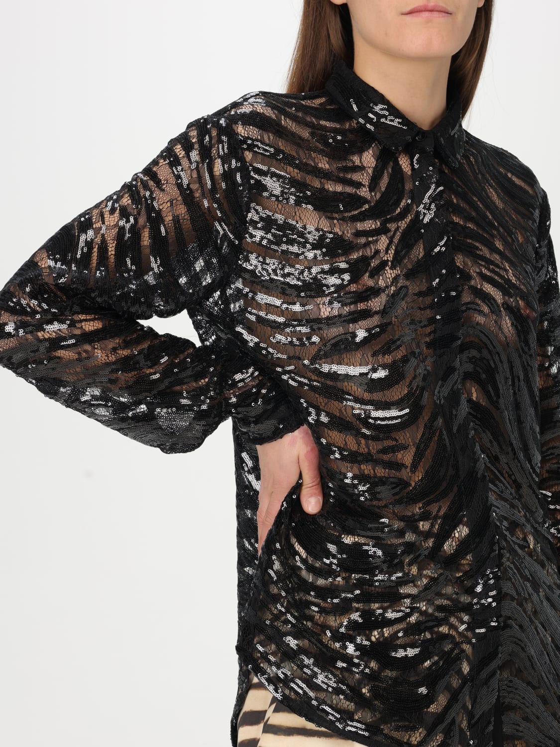 JUST CAVALLI SHIRT: Shirt woman Just Cavalli, Black - Img 4