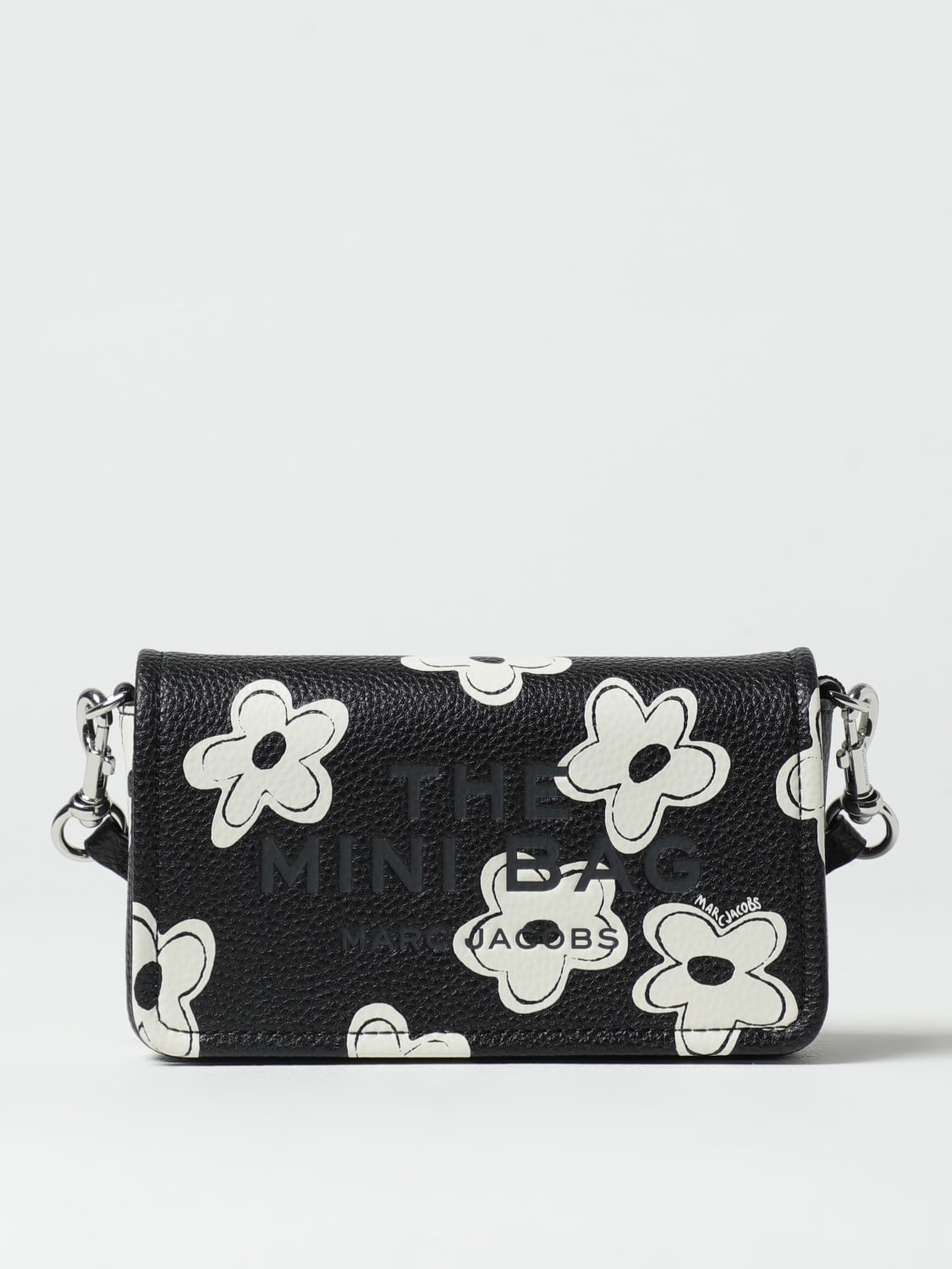 MARC JACOBS BORSA A TRACOLLA: Borse a tracolla floreale The Daisy Mini Marc Jacobs, Nero - Img 1