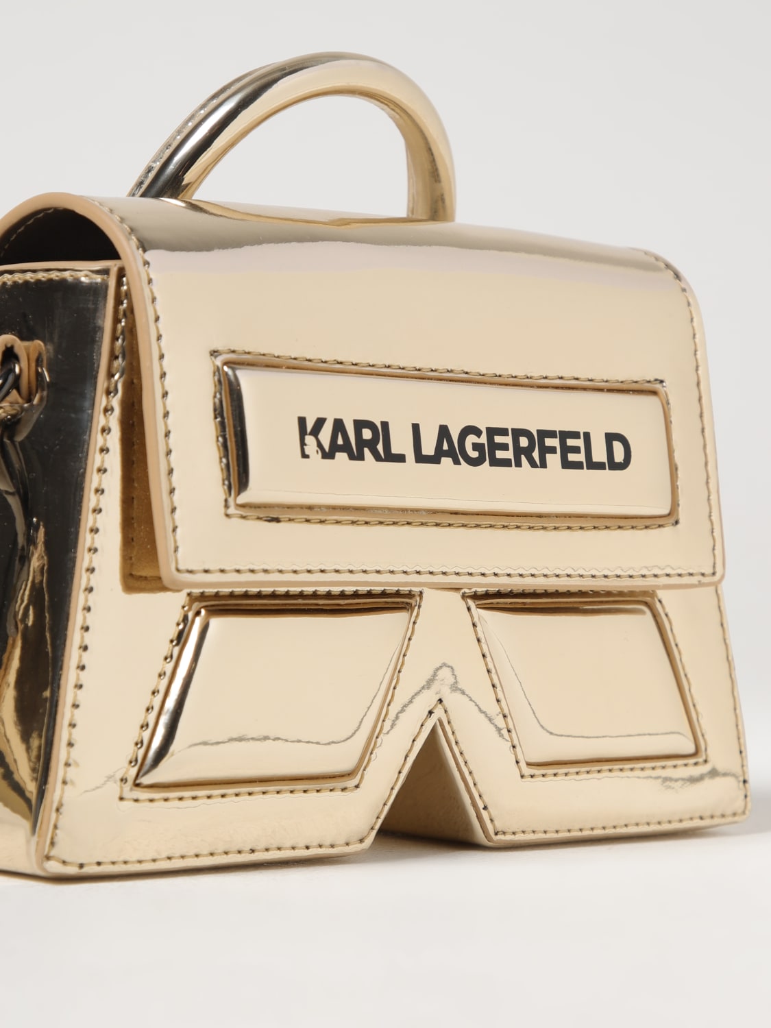 KARL LAGERFELD KIDS BORSA: Borsa a tracolla IKON K Karl Lagerfeld Kids, Giallo - Img 3