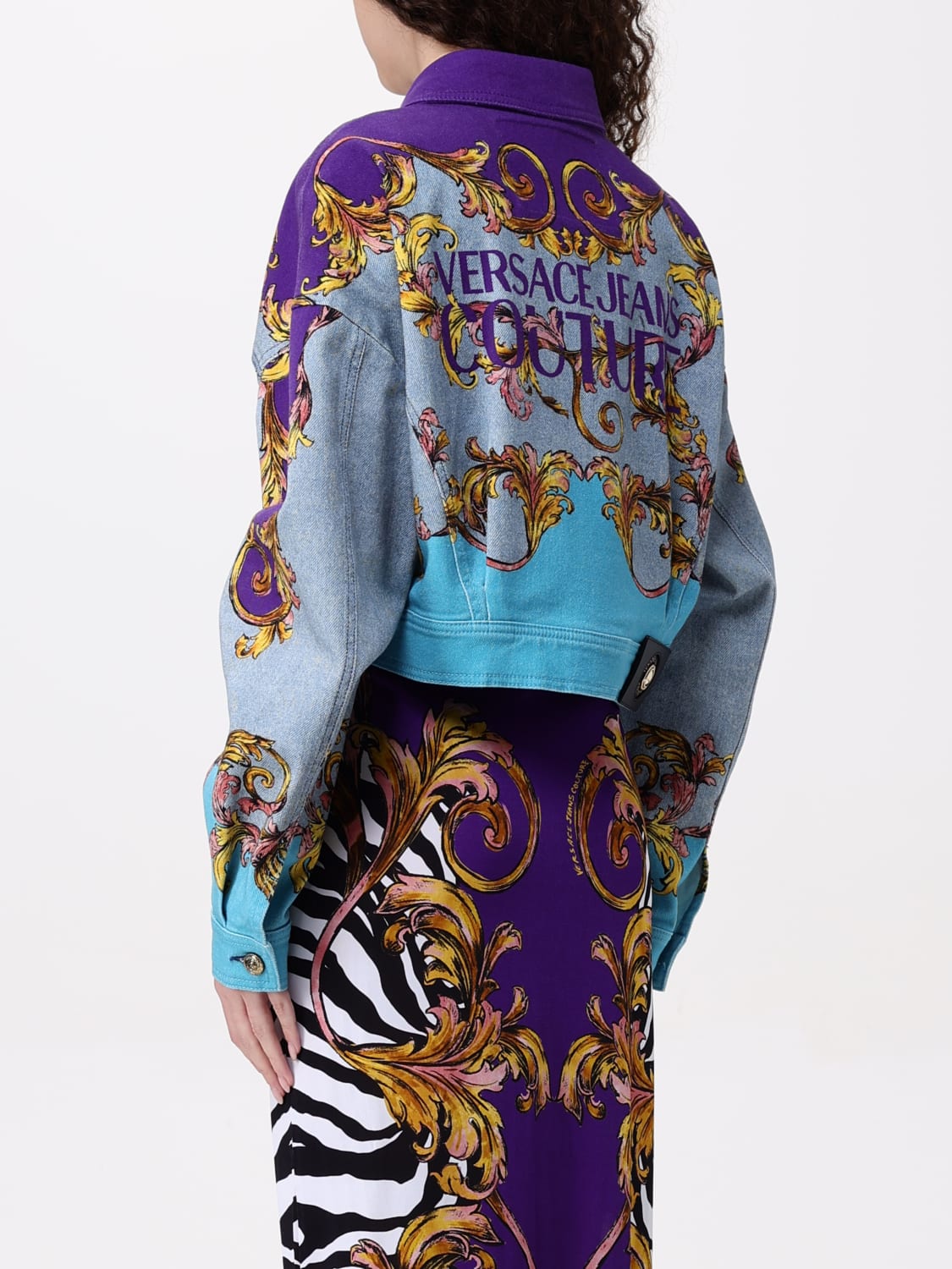 VERSACE JEANS COUTURE VESTE: Blazer femme Versace Jeans Couture, Multicolore - Img 3